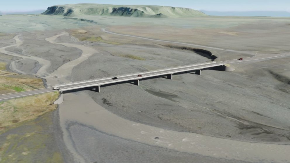 Ný brú yfir Jökulsá á Sólheimasandi