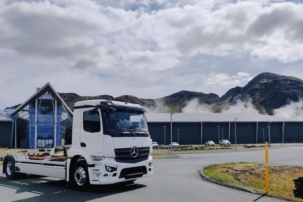 Fyrsti rafknúni vörubíllinn frá Mercedes-Benz kominn til landsins