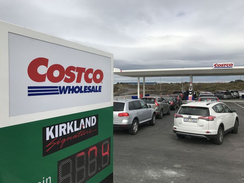 Aðeins Costco lækkar bensínverð