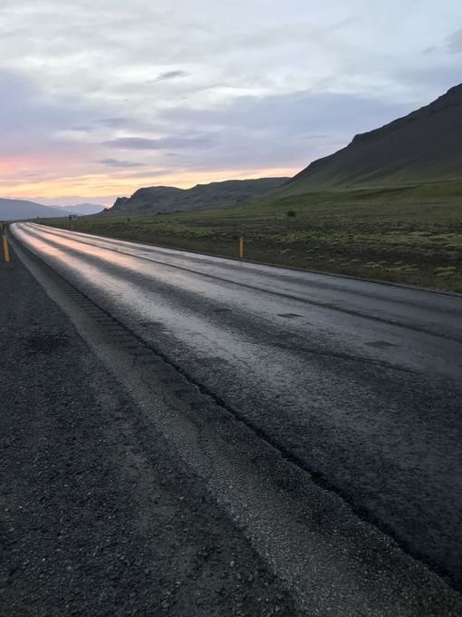 Hálkuverjandi aðgerðir hafa verið gerðar á Vesturlandsvegi