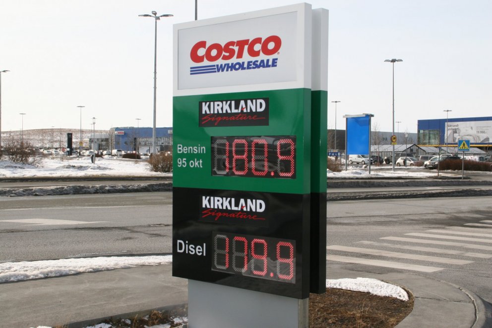Costco lækkaði bensínlítrann um 16 krónur á innan við sólarhring