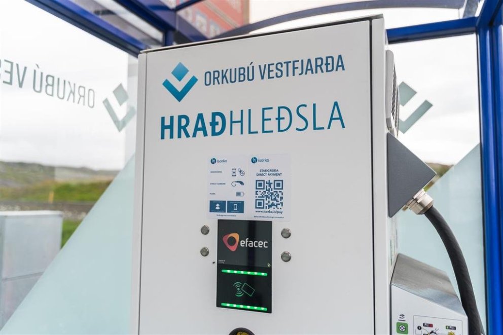 16 hleðslustöðvar í níu sveitarfélögum á Vestfjörðum