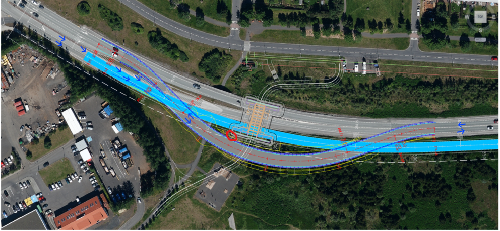 Hjáleiðir vegna vinnu við ný undirgöng undir Breiðholtsbraut