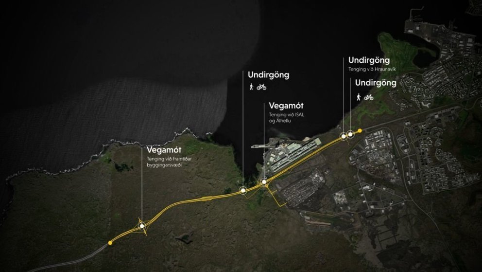 Skrifað undir verksamning um breikkun Reykjanesbrautar