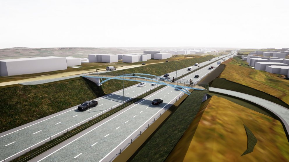 Skrifað undir verksamning um breikkun Reykjanesbrautar