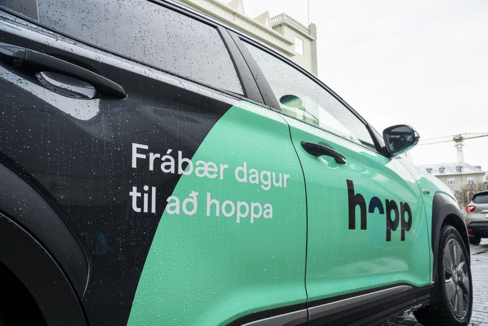 Fyrstu deilibílar Hopp komnir á götur borgarinnar