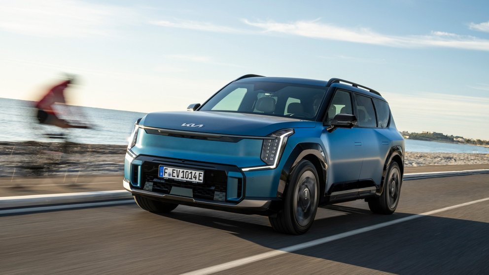 Kia EV9 vinnur Gullna stýrið í flokki fjölskyldubíla