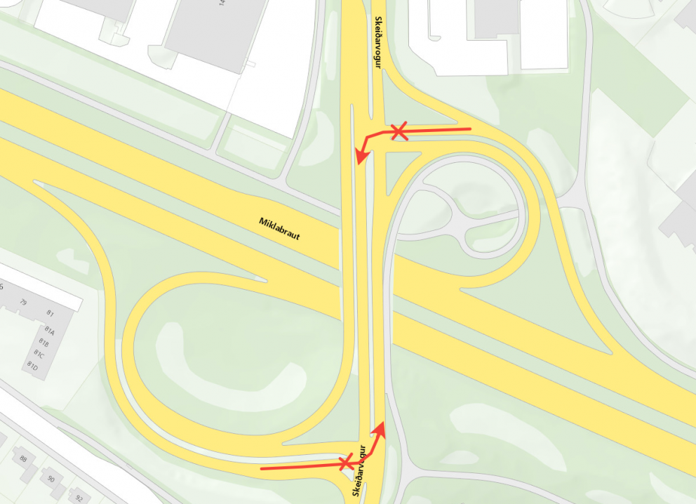 Endurnýjun umferðarljósa við Miklubraut-Skeiðarvog