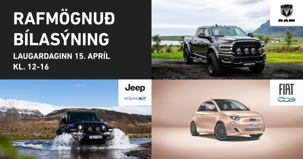 Fjölbreytt bílasýning hjá ISBAND