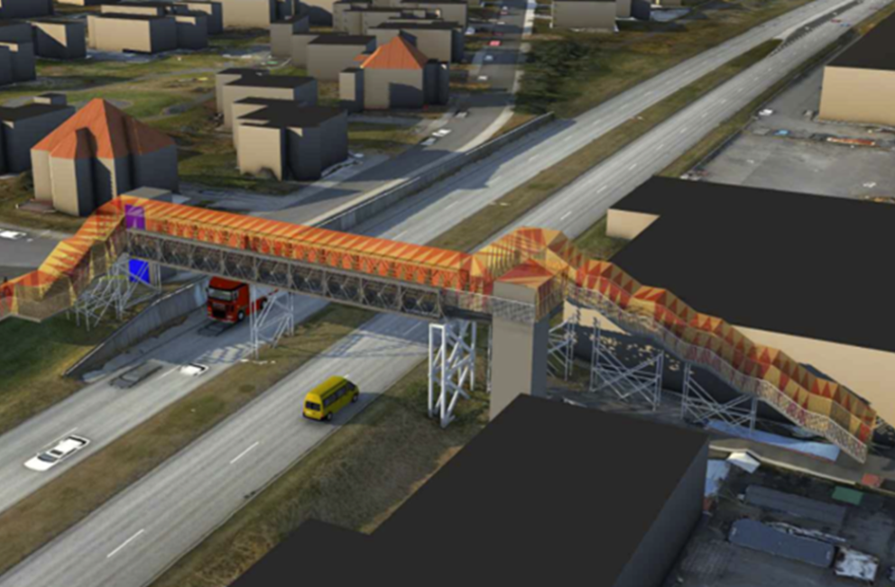 Umferðaröryggi bætt með göngu- og hjólabrú yfir Sæbraut