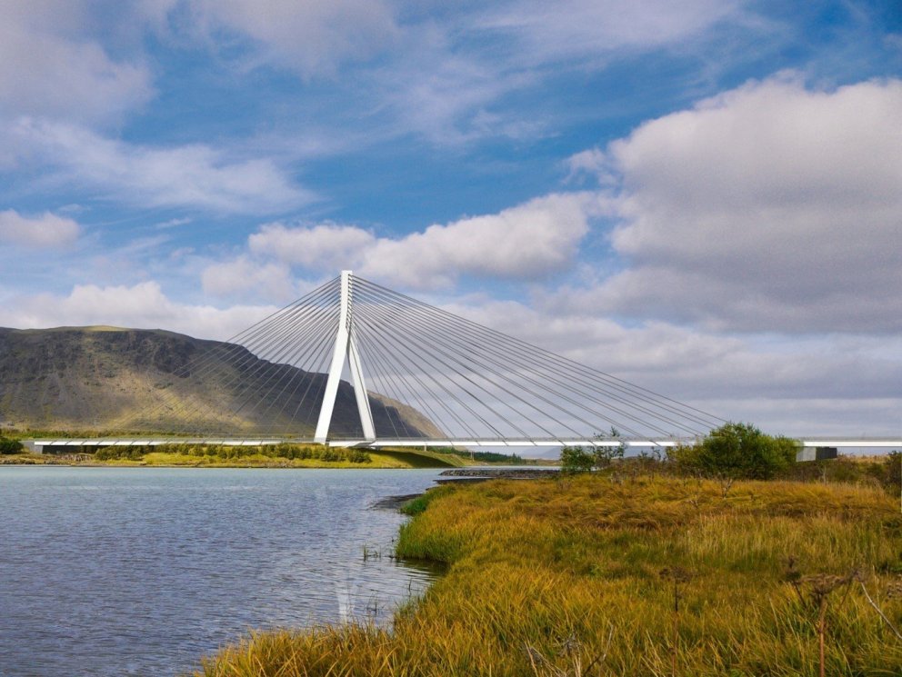 Eitt tilboð í byggingu Ölfusárbrúar