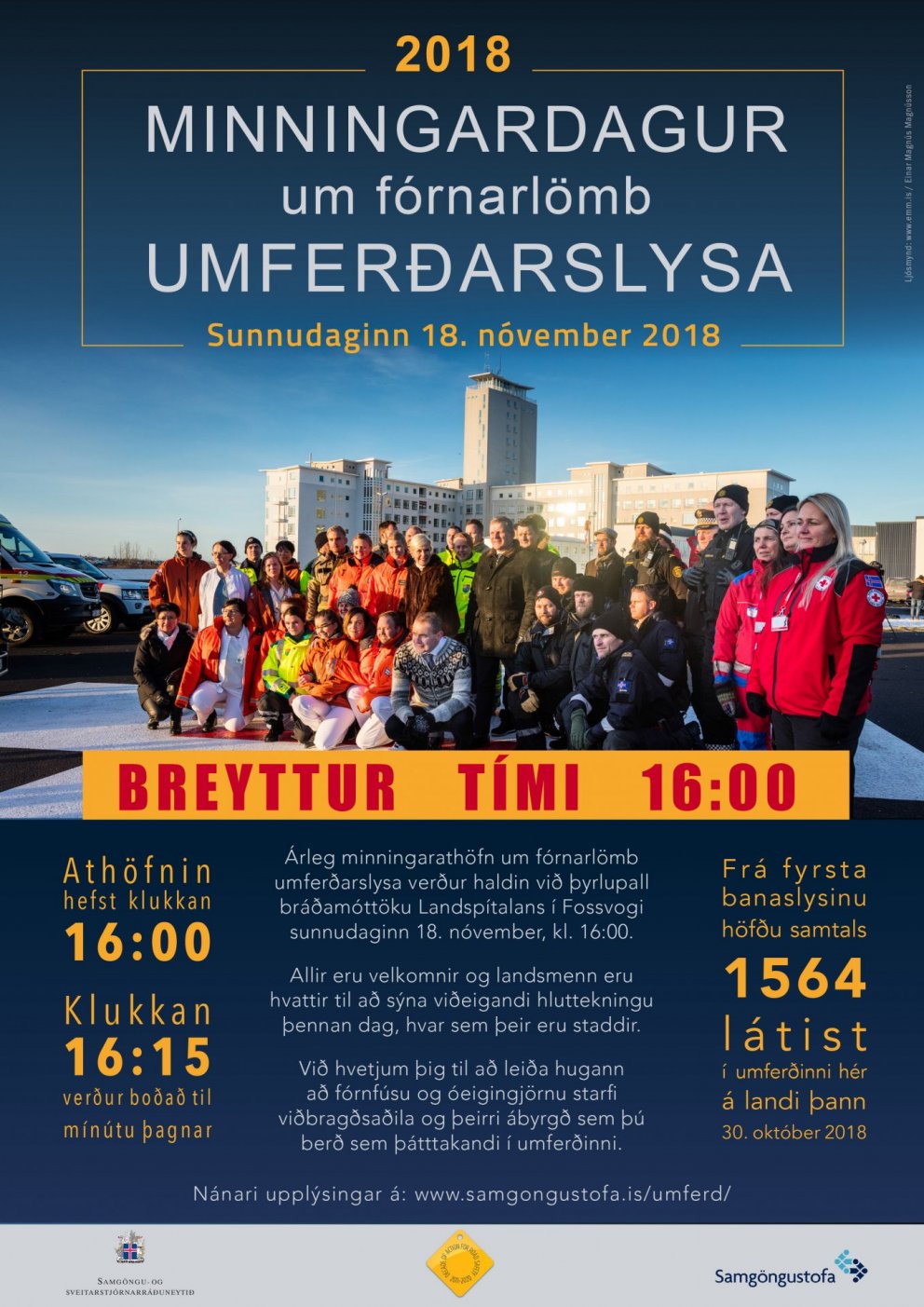 Minningardagur um fórnarlömb umferðarslysa