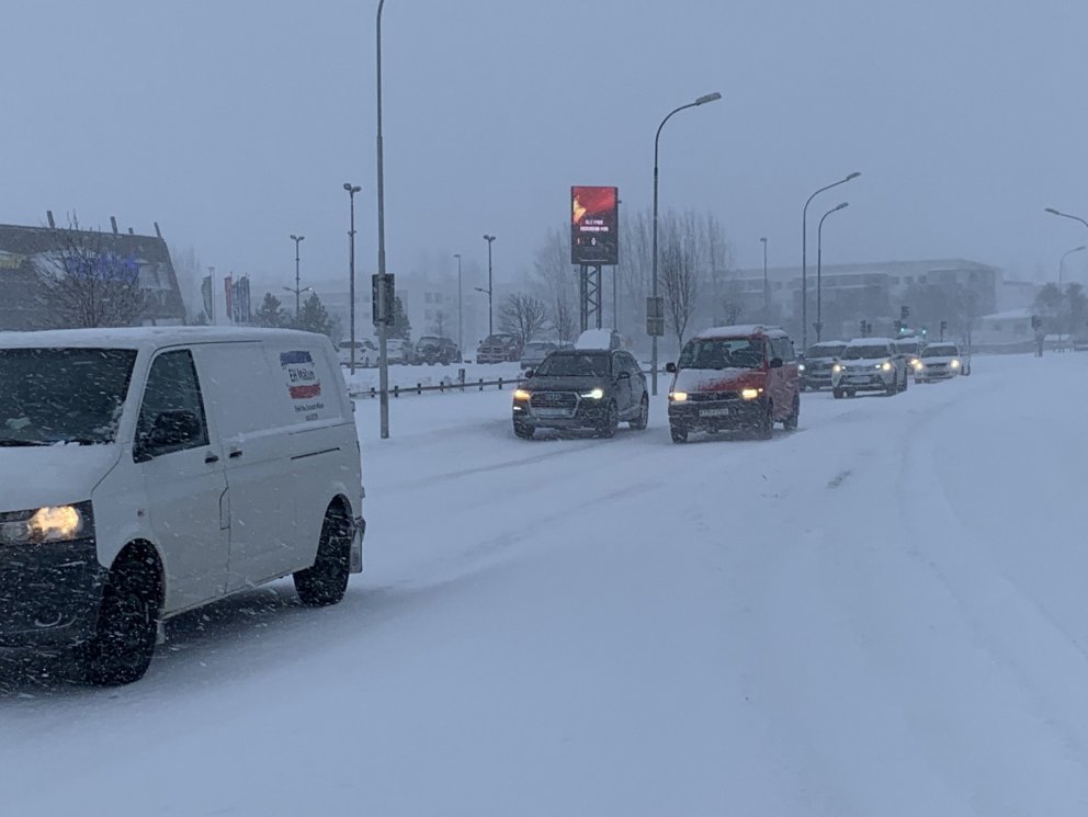 Leiðum út úr höfuðborginni mögulega lokað í um sólarhring