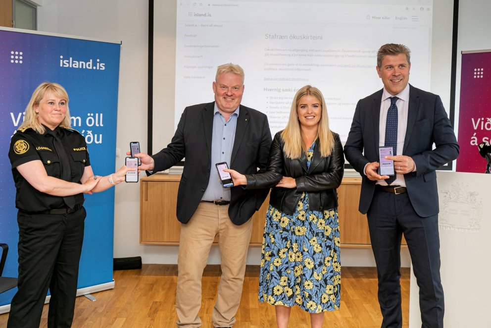 Stafræn ökuskírteini komin á Ísland.is
